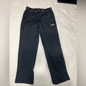 TYR Kids Boys Alliance Podium Class Joggers Sweatpants Black Youth Medium YM